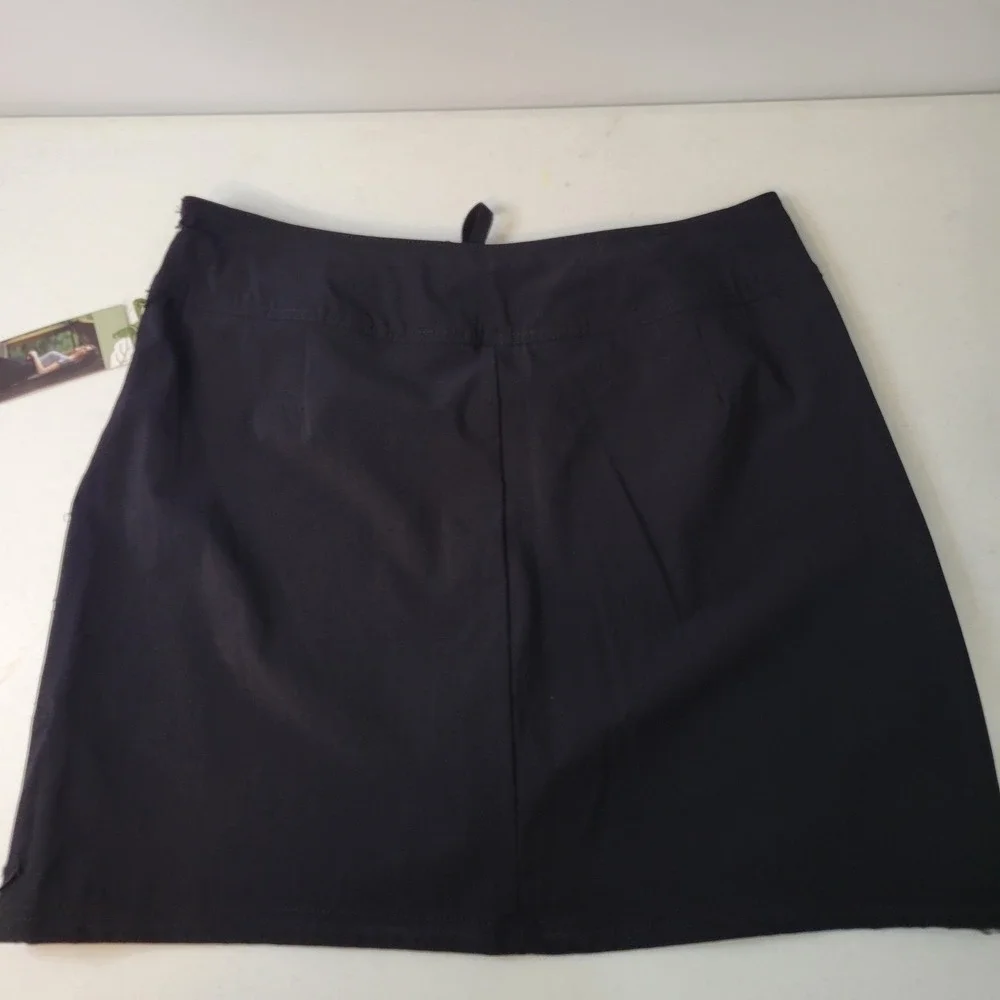 Green Tea Skort Women's Size XL Black Stretch Woven Pickleball Tennis Golf Skirt
